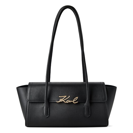 Karl Lagerfeld Signature Schultertasche Leder 37 cm