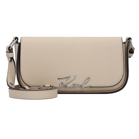 Karl Lagerfeld Signature Schultertasche Leder 24 cm