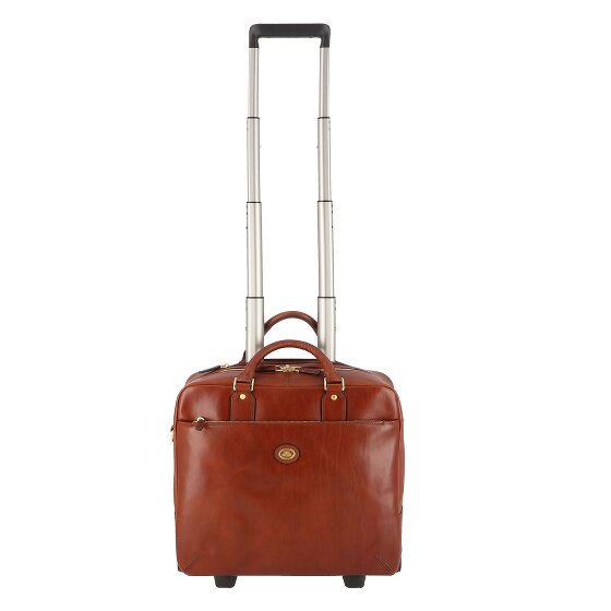 The Bridge Stovia 2 Rollen Pilotentrolley Leder 39 cm Laptopfach