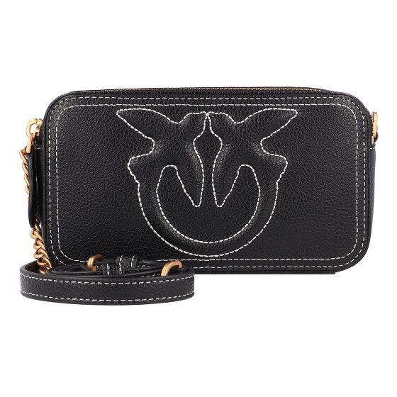 PINKO Carrie Mini Bag Umhängetasche Leder 18 cm PINKO Carrie Mini Bag Umhängetasche Leder 18 cm