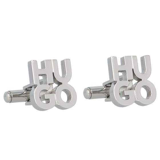 Hugo E-Stacked Manschettenknöpfe Edelstahl 1,5 cm