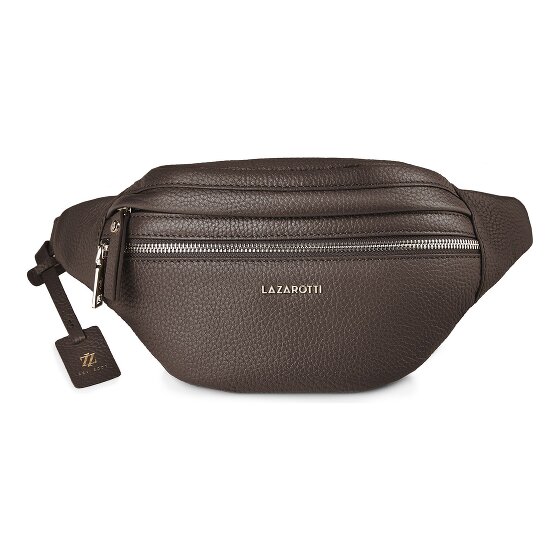 Lazarotti Bologna Leather Double-Zip Gürteltasche Crossbody Leder 25 cm