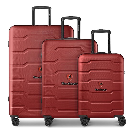 Tonino Lamborghini Bologna 4 Rollen Kofferset 3-teilig