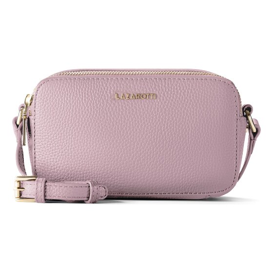 Lazarotti Bologna Leather Umhängetasche Camera-Bag Leder Double-Zip 18 cm