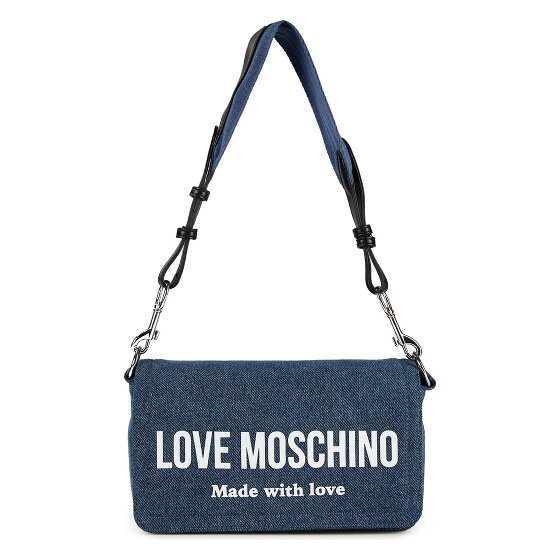 Love Moschino Denim Signature Love Schultertasche 24 cm