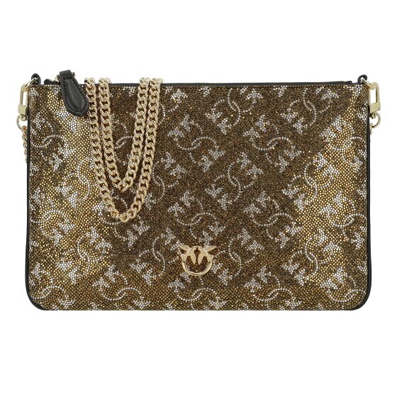PINKO Flat Classic Clutch Tasche Leder 25 cm