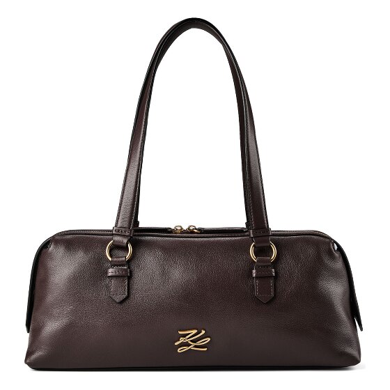 Karl Lagerfeld Autograph Schultertasche Leder 35 cm
