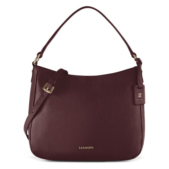 Lazarotti Bologna Leather Hobo Schultertasche Leder 27 cm