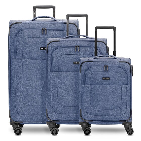 Redolz Essentials 12 THREE SET 4 Rollen Kofferset 3-teilig mit Dehnfalte