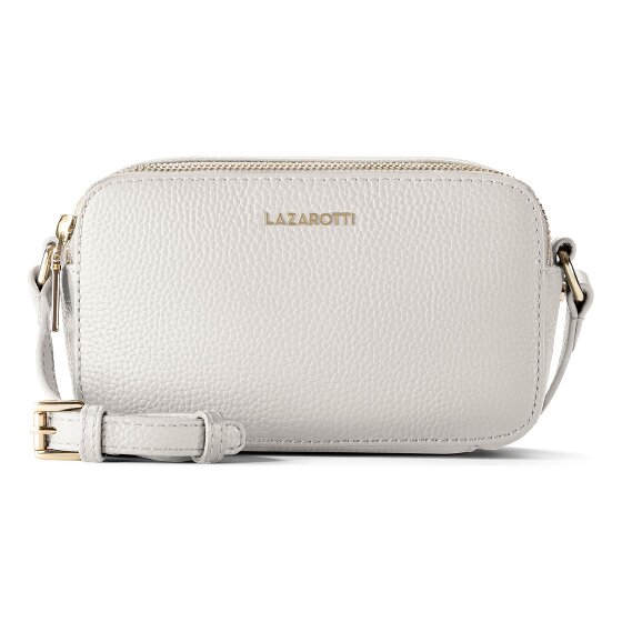 Lazarotti Bologna Leather Umhängetasche Leder Double-Zip 18 cm
