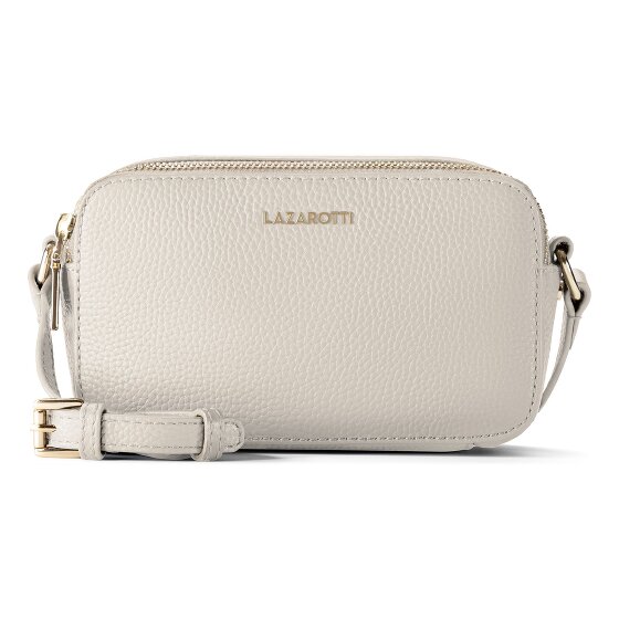 Lazarotti Bologna Leather Umhängetasche Camera-Bag Leder Double-Zip 18 cm