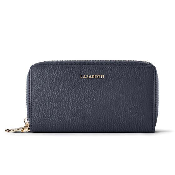 Lazarotti Bologna Leather XL Double Zip-Around Geldbörse RFID Leder 20 cm