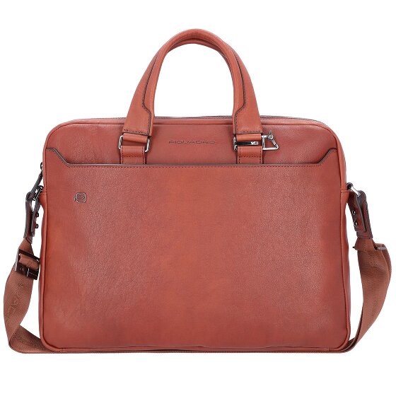 Piquadro Black Square Aktentasche Leder 40 cm Laptopfach
