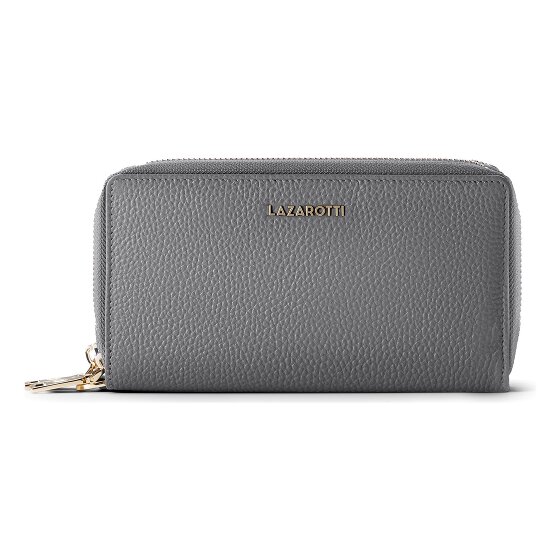 Lazarotti Bologna Leather XL Double Zip-Around Geldbörse RFID Leder 20 cm