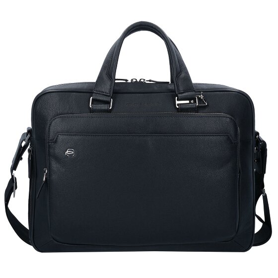 Piquadro Black Square Aktentasche Leder 40 cm Laptopfach