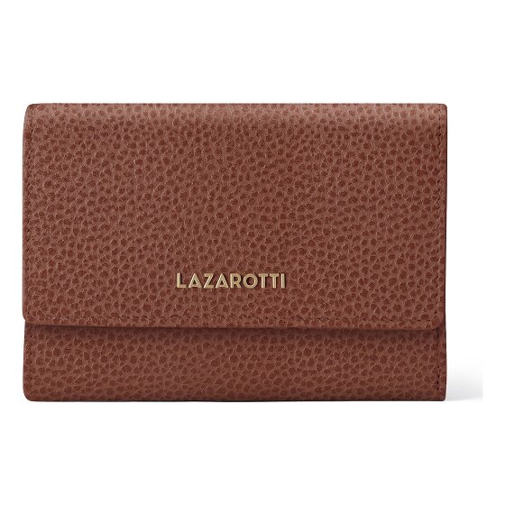 Lazarotti Bologna Leather XL Geldbörse mit Zip-Around Fach Leder 14 cm
