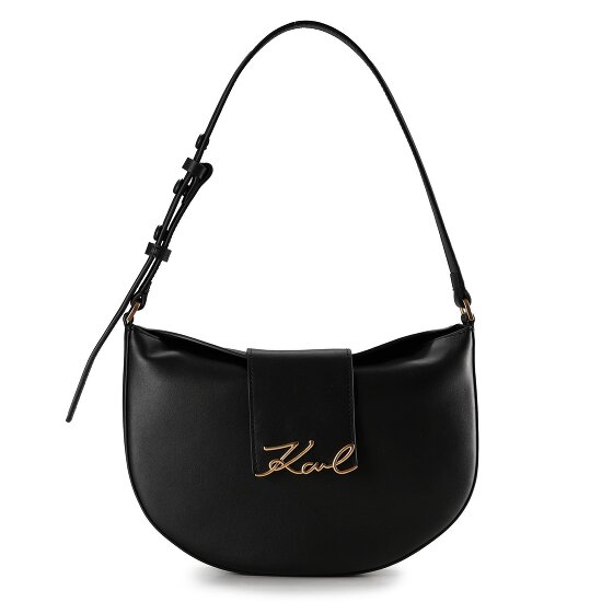 Karl Lagerfeld Signature Schultertasche Leder 27 cm
