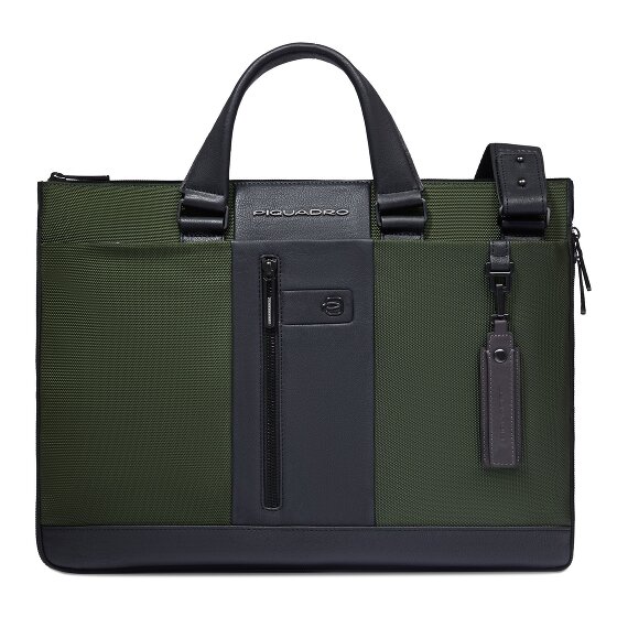 Piquadro Brief 2 Aktentasche RFID Schutz Leder 42 cm Laptopfach