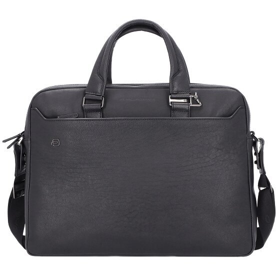 Piquadro Black Square Aktentasche Leder 40 cm Laptopfach