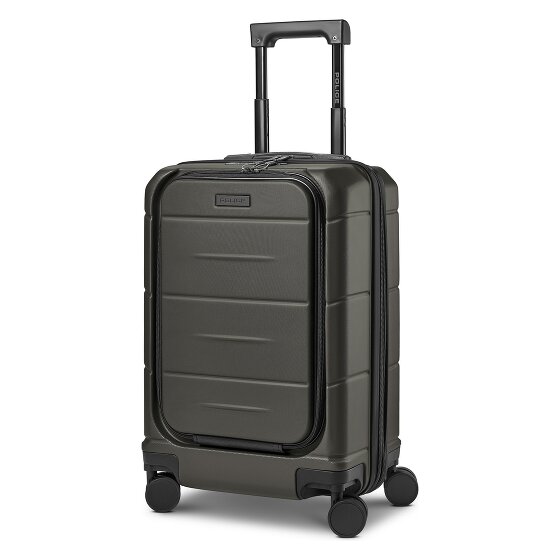 Police London 4 Rollen Kabinentrolley 55 cm Laptopfach mit Dehnfalte