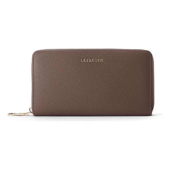 Lazarotti Bologna Leather XL Zip-Around Geldbörse Leder 19 cm