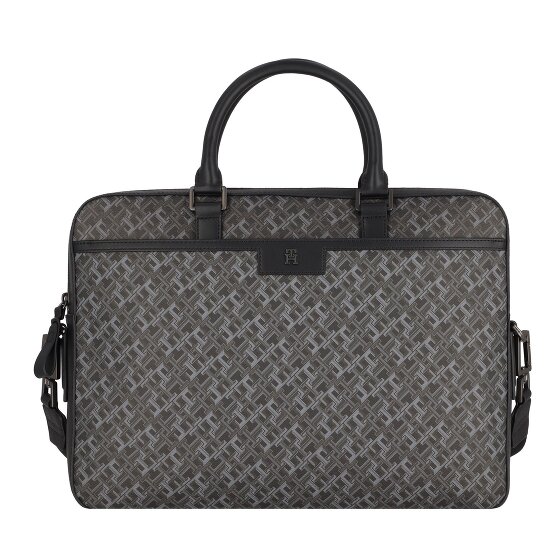 Tommy Hilfiger TH Monogram Aktentasche Leder 40 cm Laptopfach