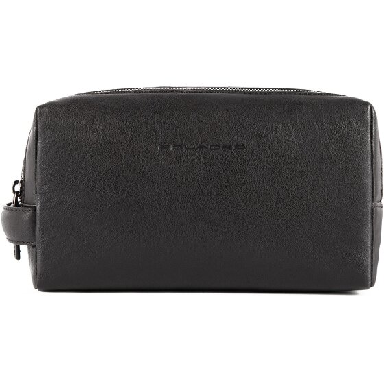 Piquadro Black Square Kulturbeutel Leder 25 cm