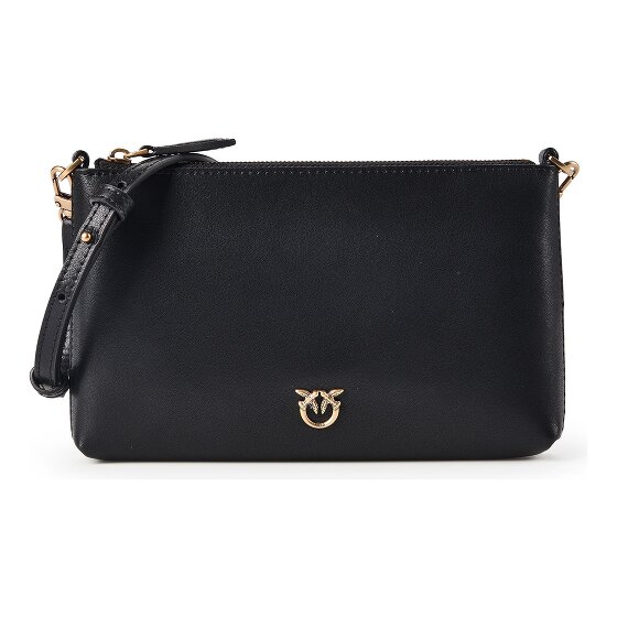 PINKO Flat Horizontal Mini Clutch Tasche Leder 19.5 cm