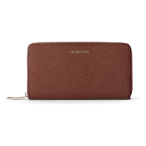Lazarotti Bologna Leather XL Zip-Around Geldbörse Leder 19 cm