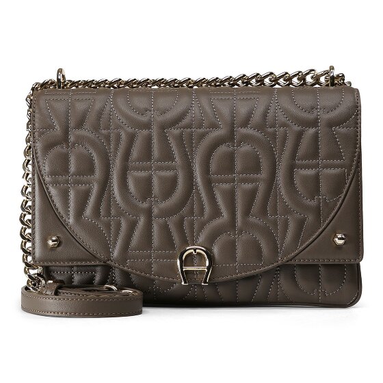 AIGNER Diadora Umhängetasche Leder 25 cm