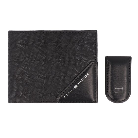 Tommy Hilfiger TH Saffiano Geldbörse RFID Schutz Leder 11 cm Geldscheinklammer Geschenkbox