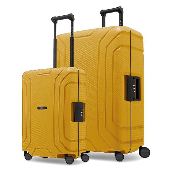 Redolz Essentials 15 4-Rollen 15 Kofferset S+L mit Dreipunktverschluss