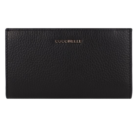 Coccinelle Metallic Geldbörse RFID Schutz Leder 16 cm