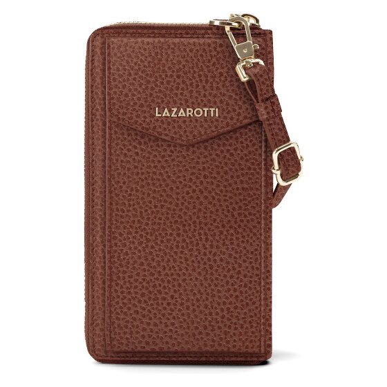 Lazarotti Bologna Leather Zip-Around Geldbörse Handytasche Leder 19 cm