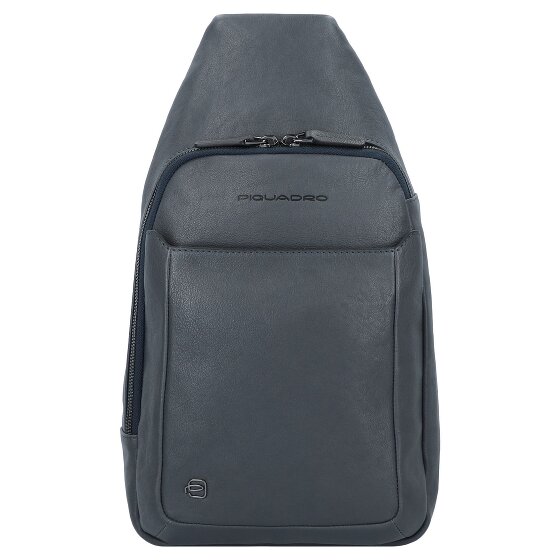 Piquadro Black Square Sling Bag Leder 39 cm