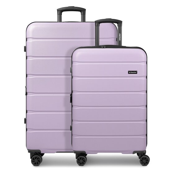 Saxoline Miami 4-Rollen Kofferset S+L mit Dehnfalte