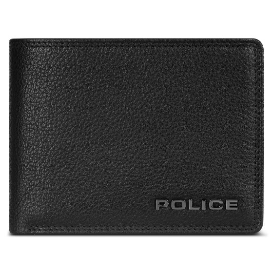 Police Geldbörse RFID Leder 12 cm ausklappbar mit Reißverschlussfach