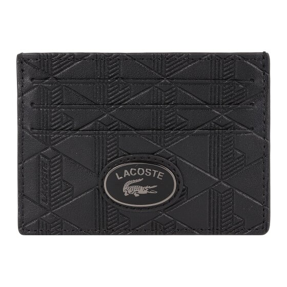 Lacoste Monogram Nomogramme Kreditkartenetui RFID Schutz Leder 10 cm