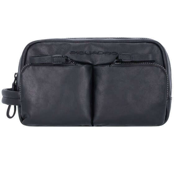 Piquadro Harper Kulturbeutel Leder 23 cm