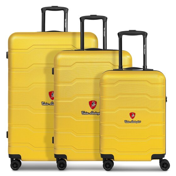 Tonino Lamborghini Bologna 4 Rollen Kofferset 3-teilig
