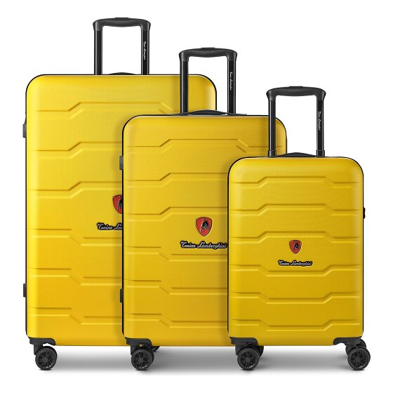 Tonino Lamborghini Bologna 4 Rollen Kofferset 3-teilig