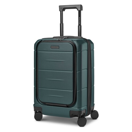 Police London 4 Rollen Kabinentrolley 55 cm Laptopfach mit Dehnfalte