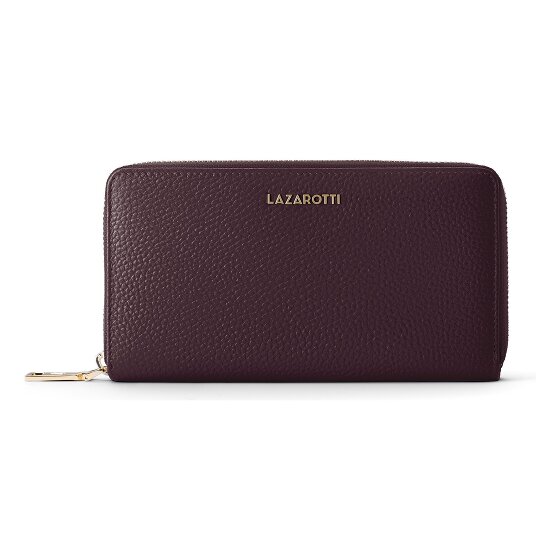 Lazarotti Bologna Leather XL Zip-Around Geldbörse Leder 19 cm