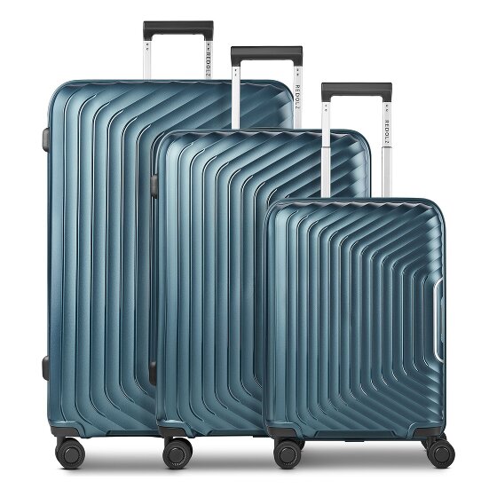 Redolz Essentials 01 4 Rollen Kofferset 3-teilig mit Dehnfalte