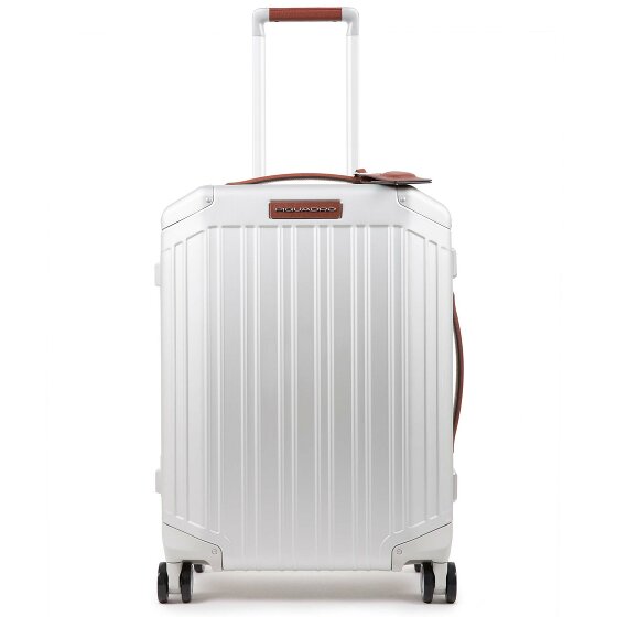 Piquadro Alu 4-Rollen Kabinentrolley Aluminium 55 cm
