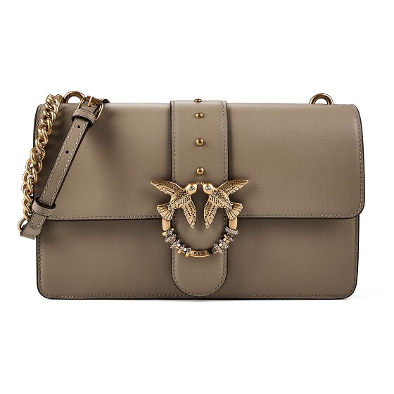 PINKO Love One Umhängetasche Leder 26 cm