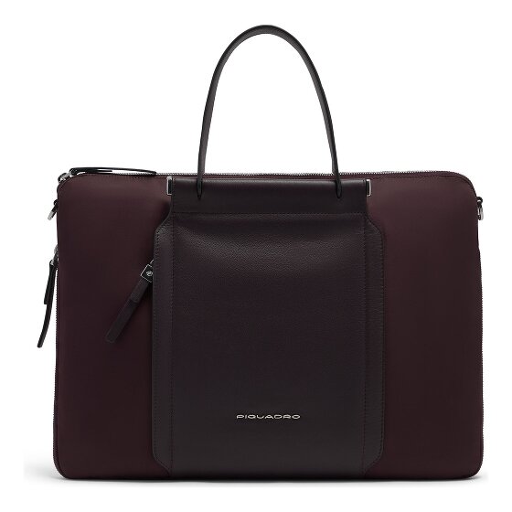 Piquadro Lyra Aktentasche Leder 42 cm Laptopfach mit Dehnfalte