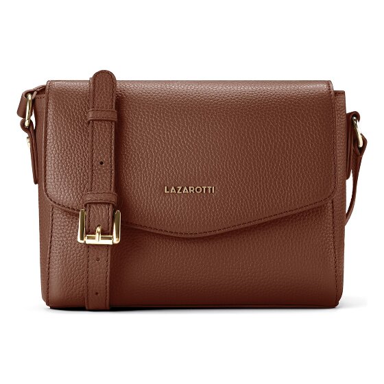 Lazarotti Bologna Leather Crossbody Umhängetasche Leder 22 cm