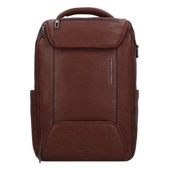 Piquadro Cronus Business-Rucksack RFID Schutz Leder 41 cm Laptopfach