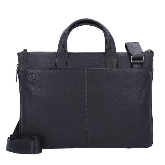Piquadro Black Square Aktentasche Leder 42 cm Laptopfach Piquadro Black Square Aktentasche Leder 42 cm Laptopfach